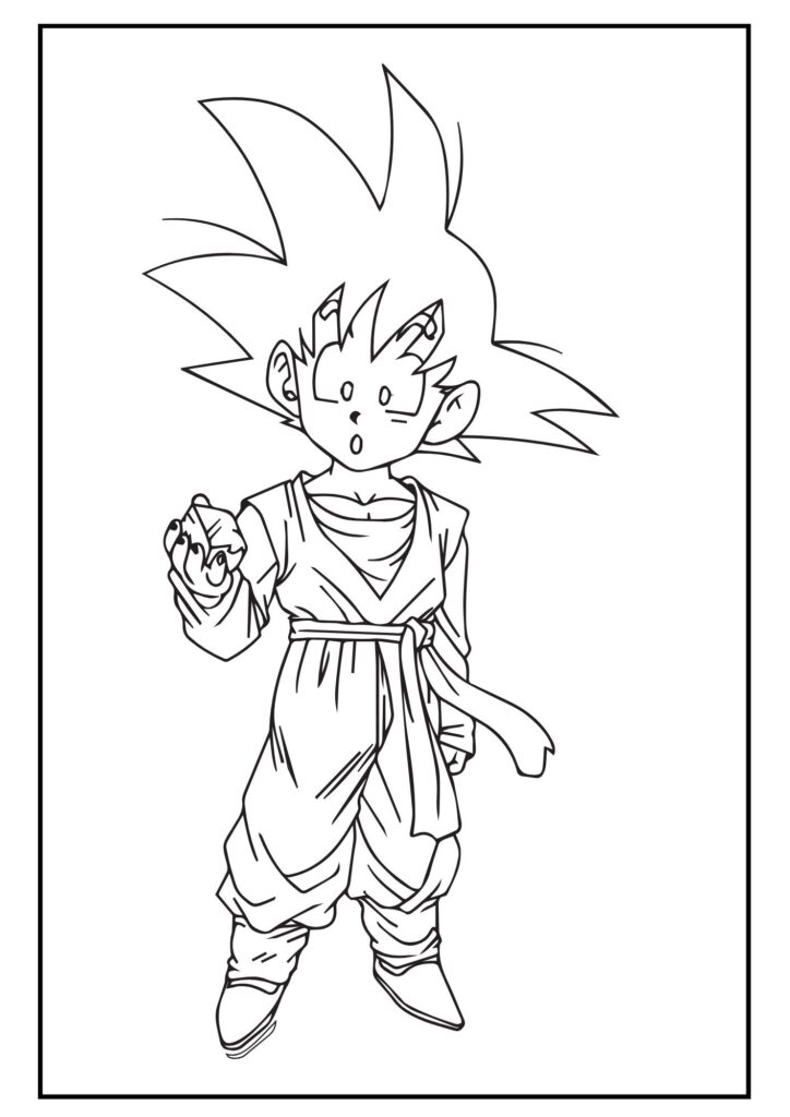 Goku coloring page