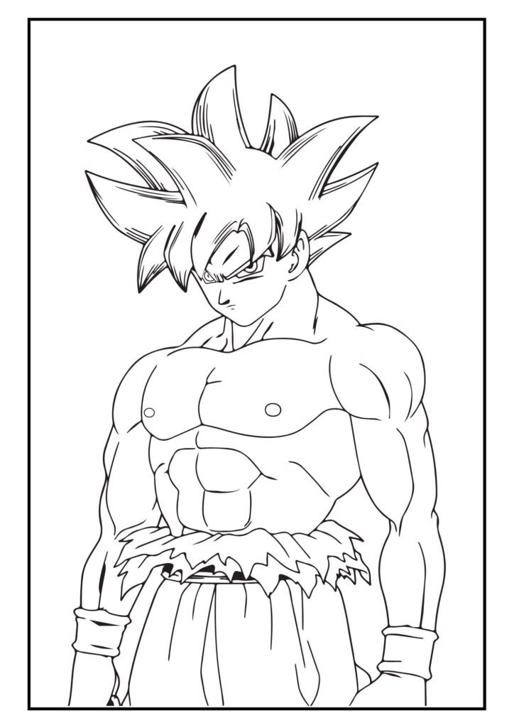 Goku coloring page 10