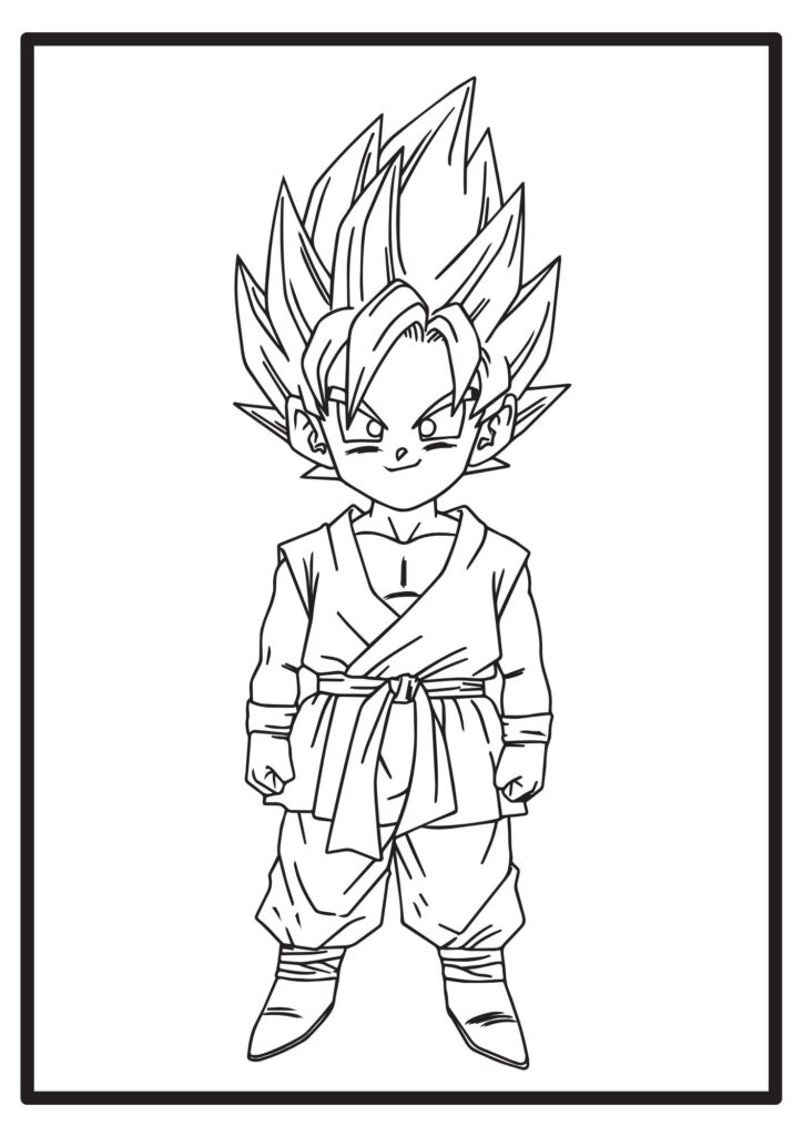 Goku coloring page 2