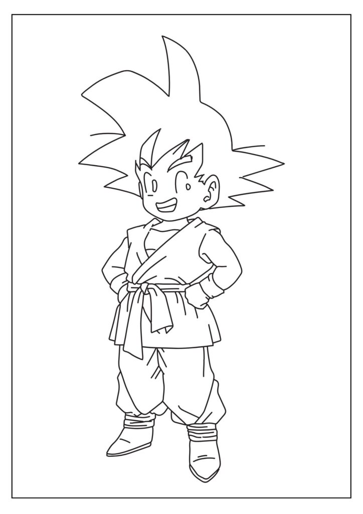 Goku coloring page 3