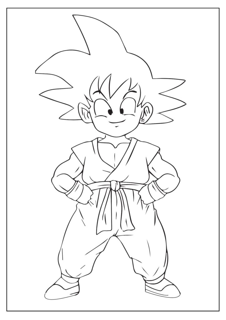 Goku coloring page 5