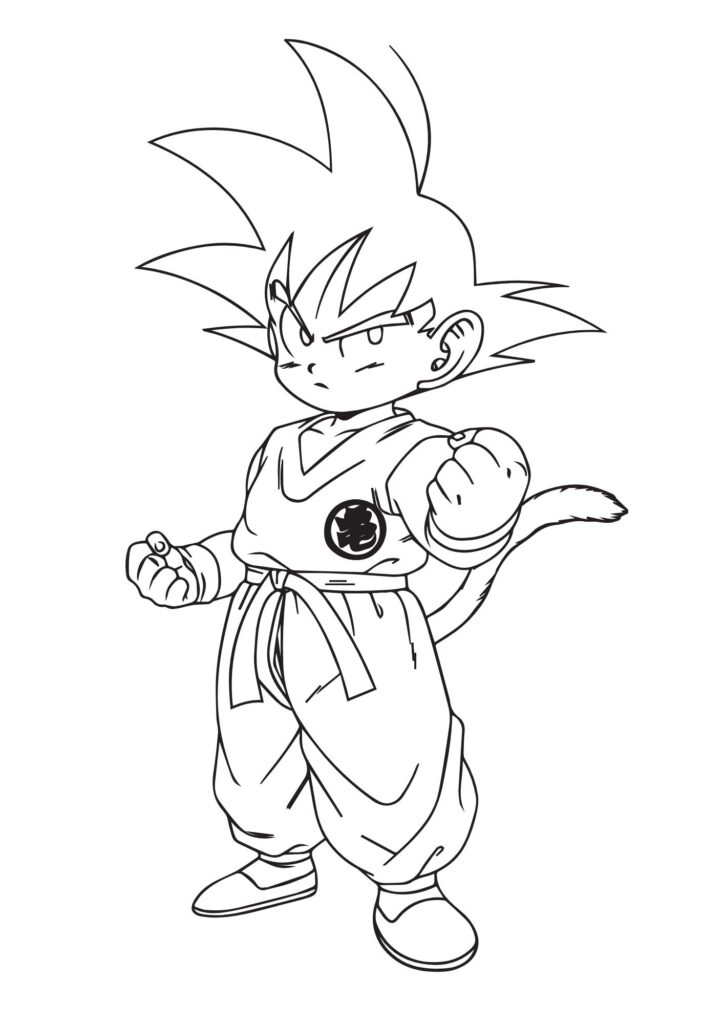 Goku coloring page 6