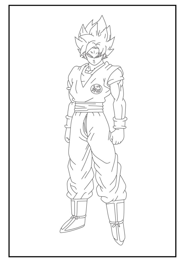 Goku coloring page 7