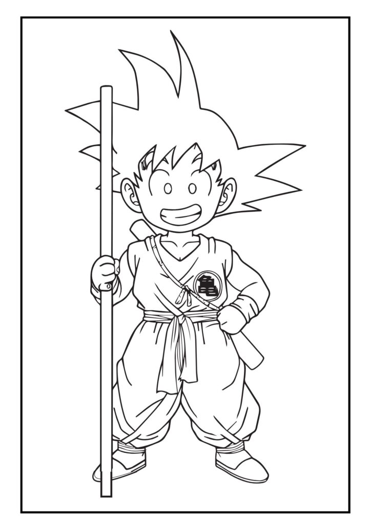 Goku coloring page 8