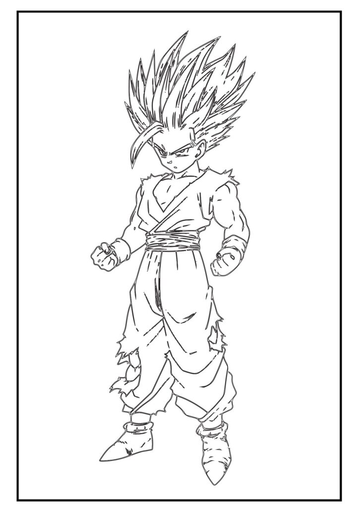 Goku coloring page 9