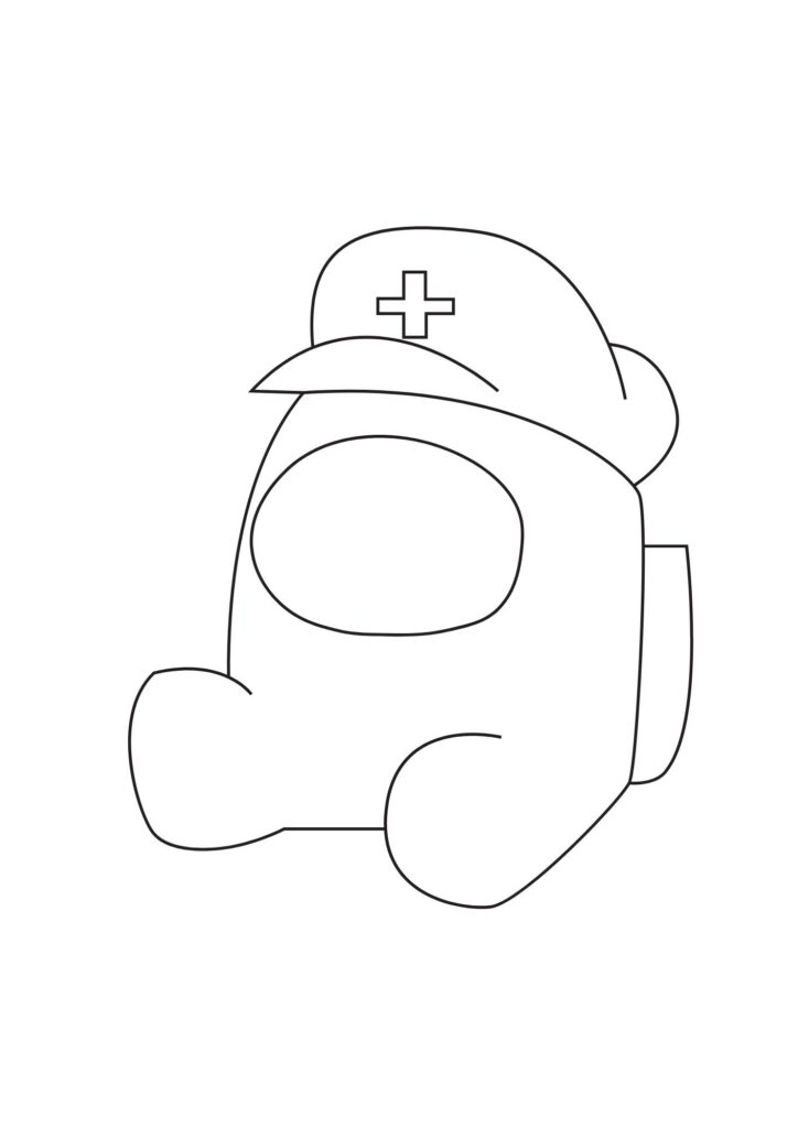 Nurse Among US Coloring Page