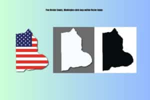 Free Benton County, Washington state map outline