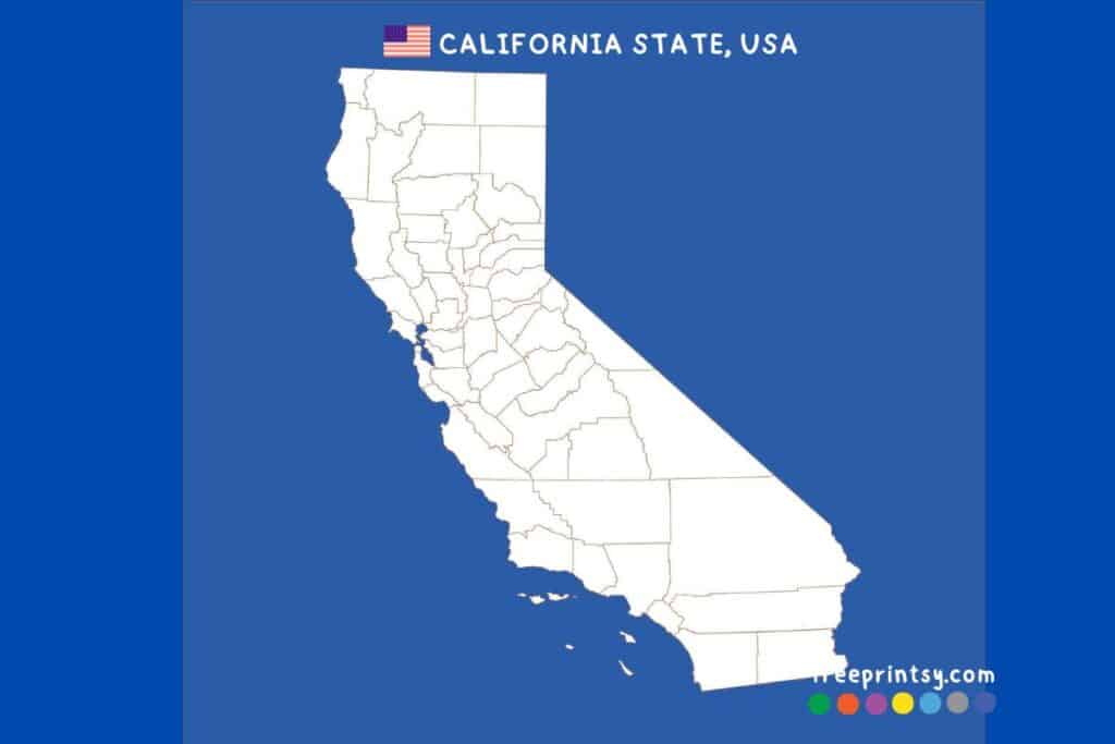 California State Map Outline with Blue Background (1)